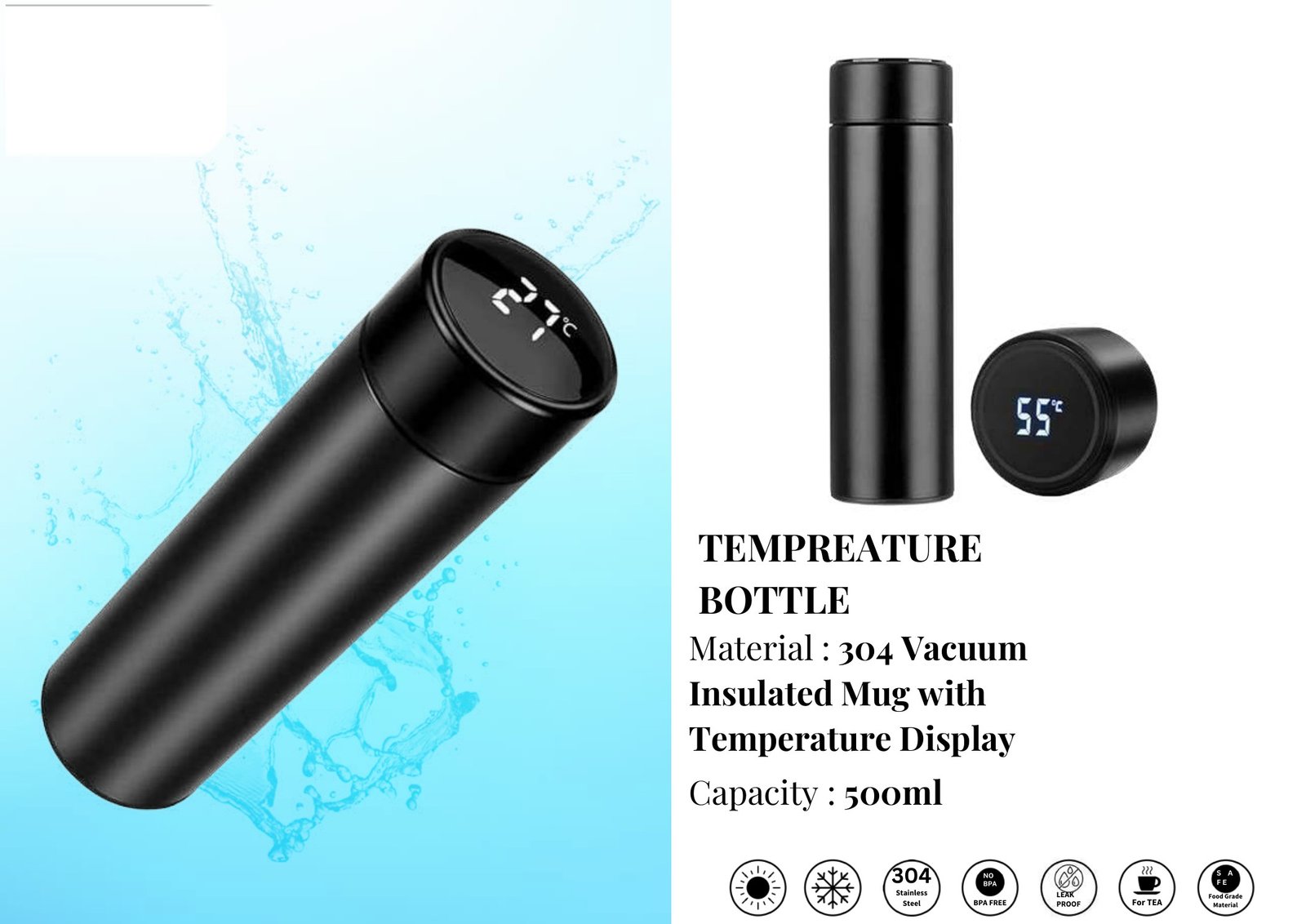 Temperature Bottle — Pearl Green Gift