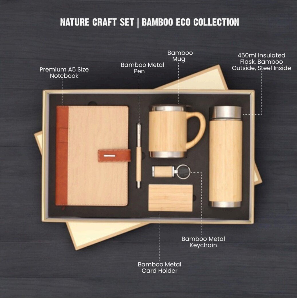 Eco-friendly bamboo corporate gifts by Pearl Green