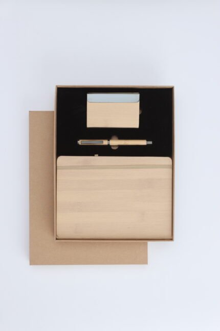 3-Piece Business Card Holder, Rollerball Pen & Diary Collection