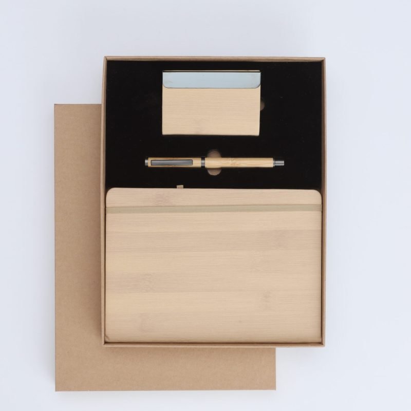 3-Piece Business Card Holder, Rollerball Pen & Diary Collection